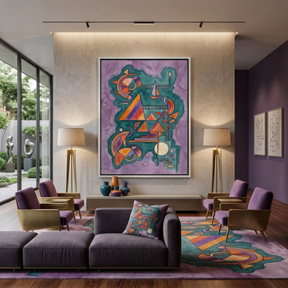 Geometric Dreamscape - Canvas