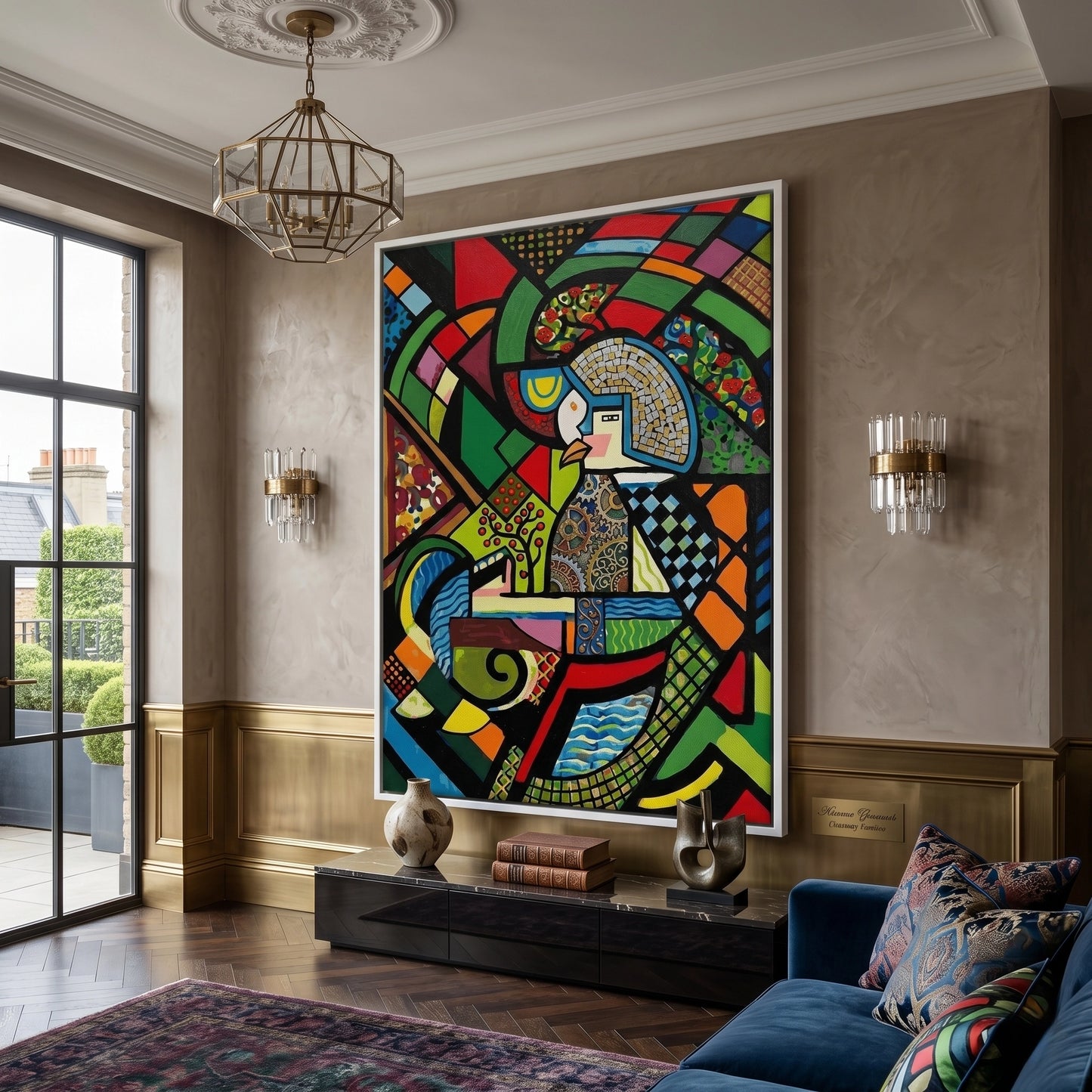 2Abstract Clockwork Bird - Canvas
