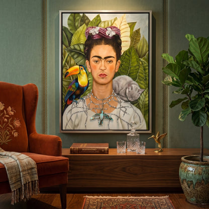 Frida Kahlo Modern Tribute - Canvas