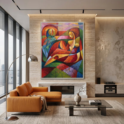 Modern Abstract Figures - Fine Art