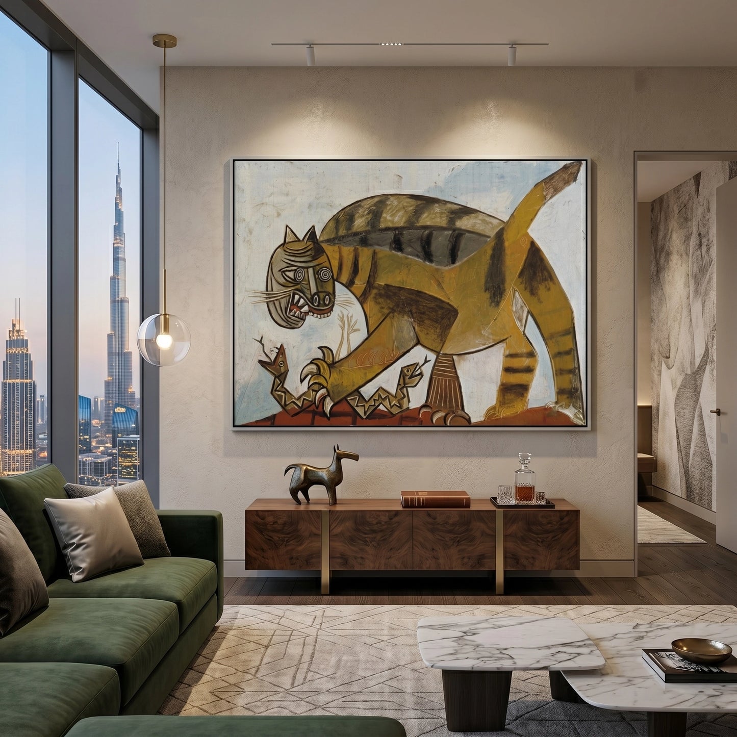 2Abstract Tiger Hunt - Canvas