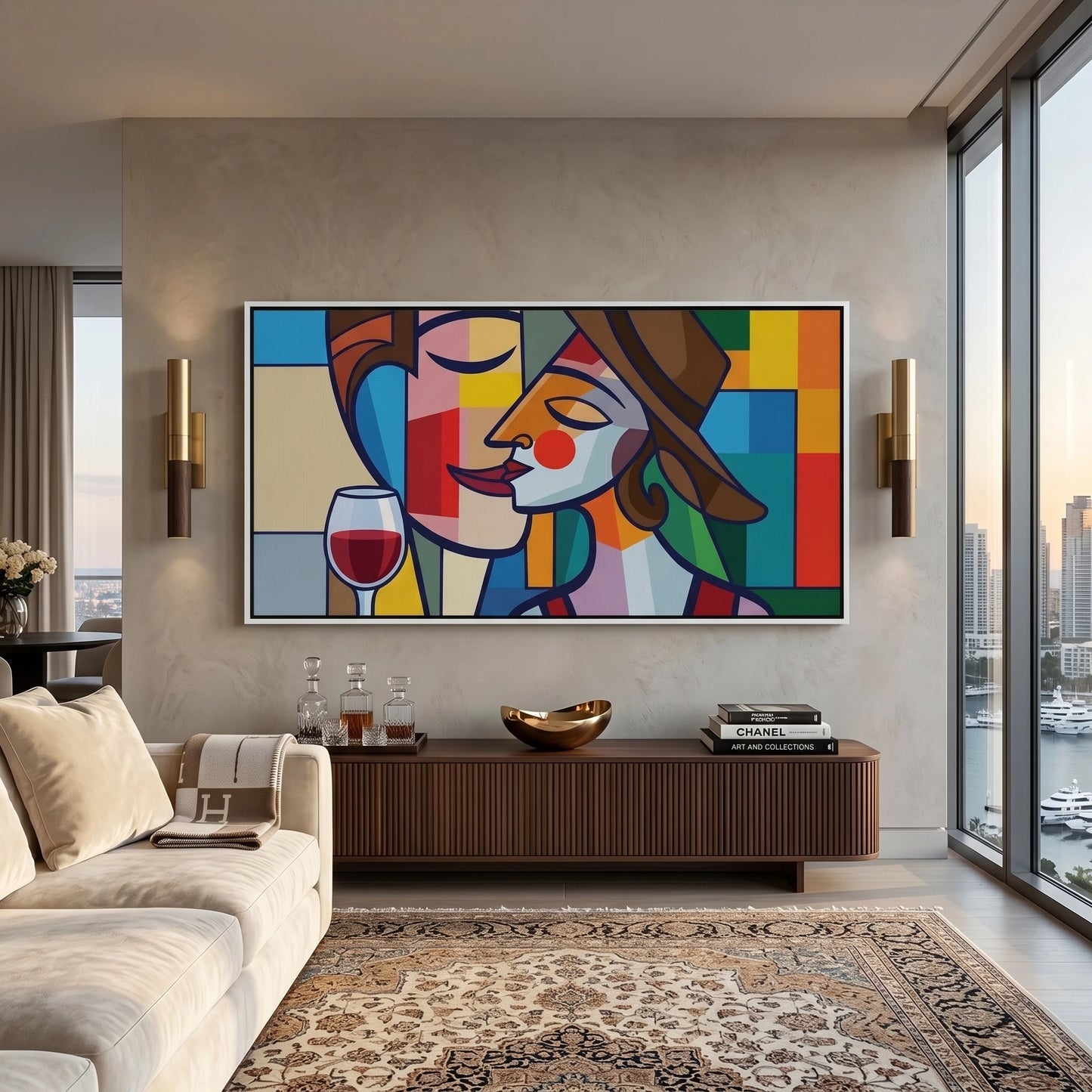 2The Modern Kiss - Canvas