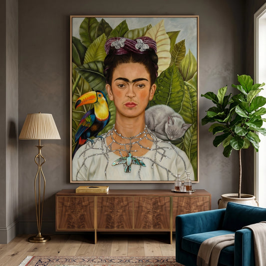 Frida Kahlo Modern Tribute - Canvas