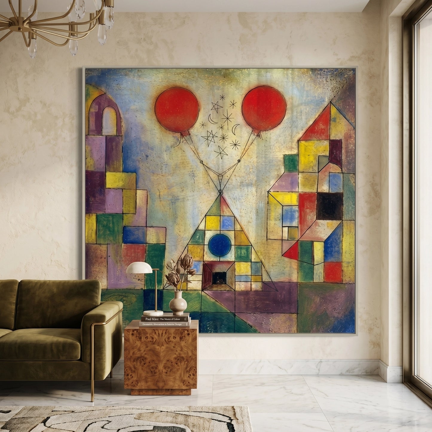 2Surreal Geometric Landscape - Fine Art