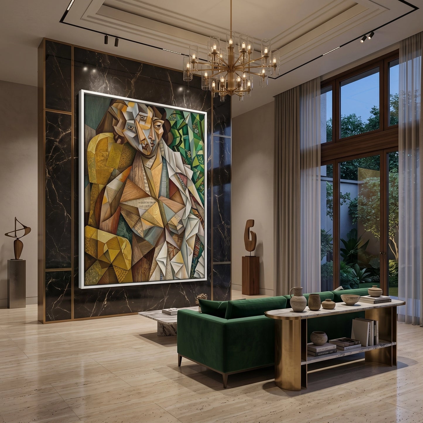 2Melodic Cubist Portrait - Canvas