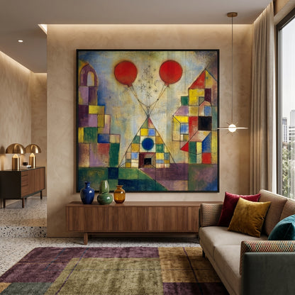 Surreal Geometric Landscape - Fine Art