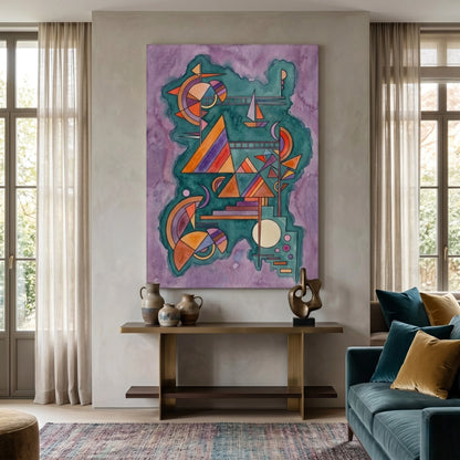 Geometric Dreamscape - Canvas