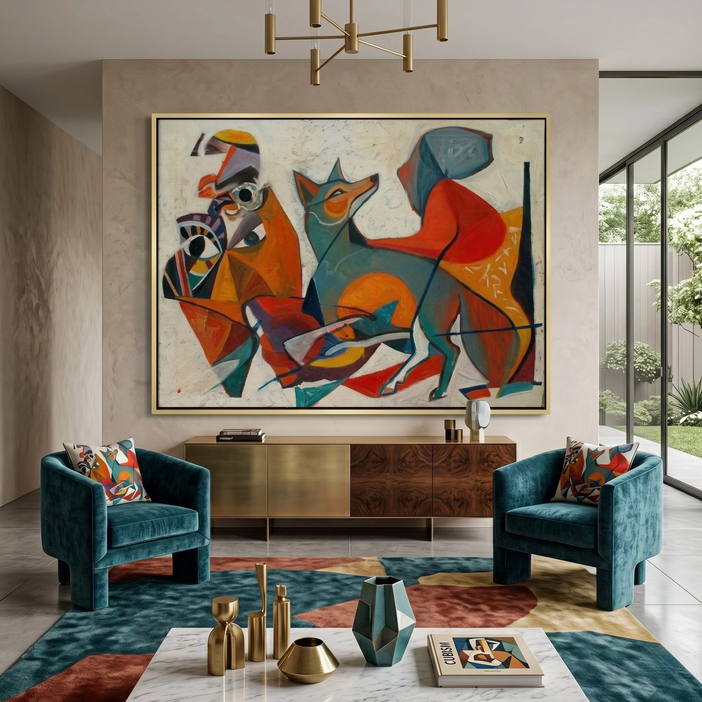 2Fauvist Fox in Motion - Canvas