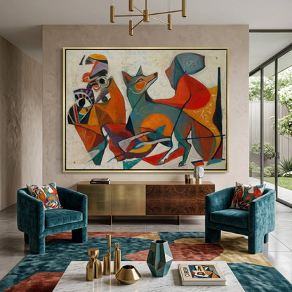 Fauvist Fox in Motion - Canvas
