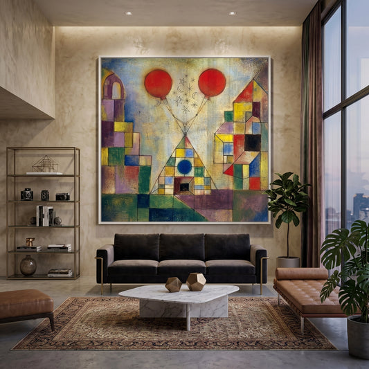 Surreal Geometric Landscape - Fine Art