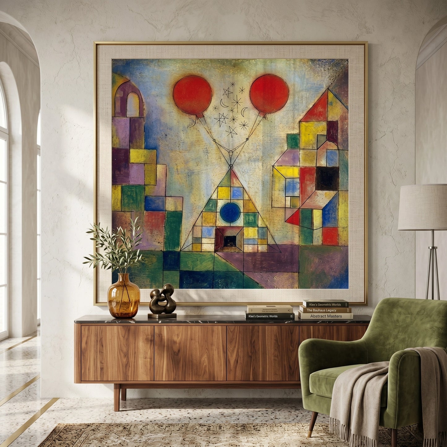 2Surreal Geometric Landscape - Fine Art