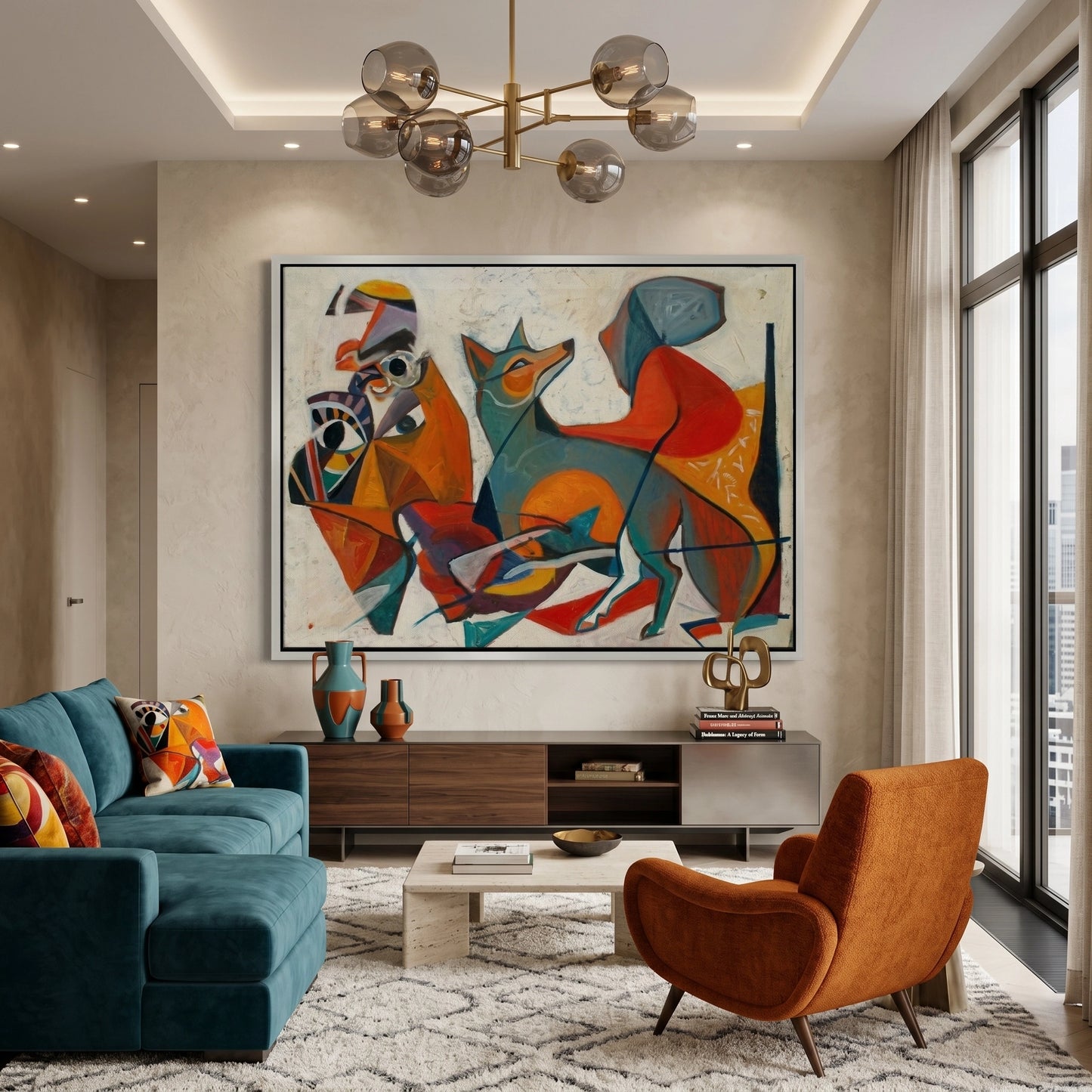 2Fauvist Fox in Motion - Canvas
