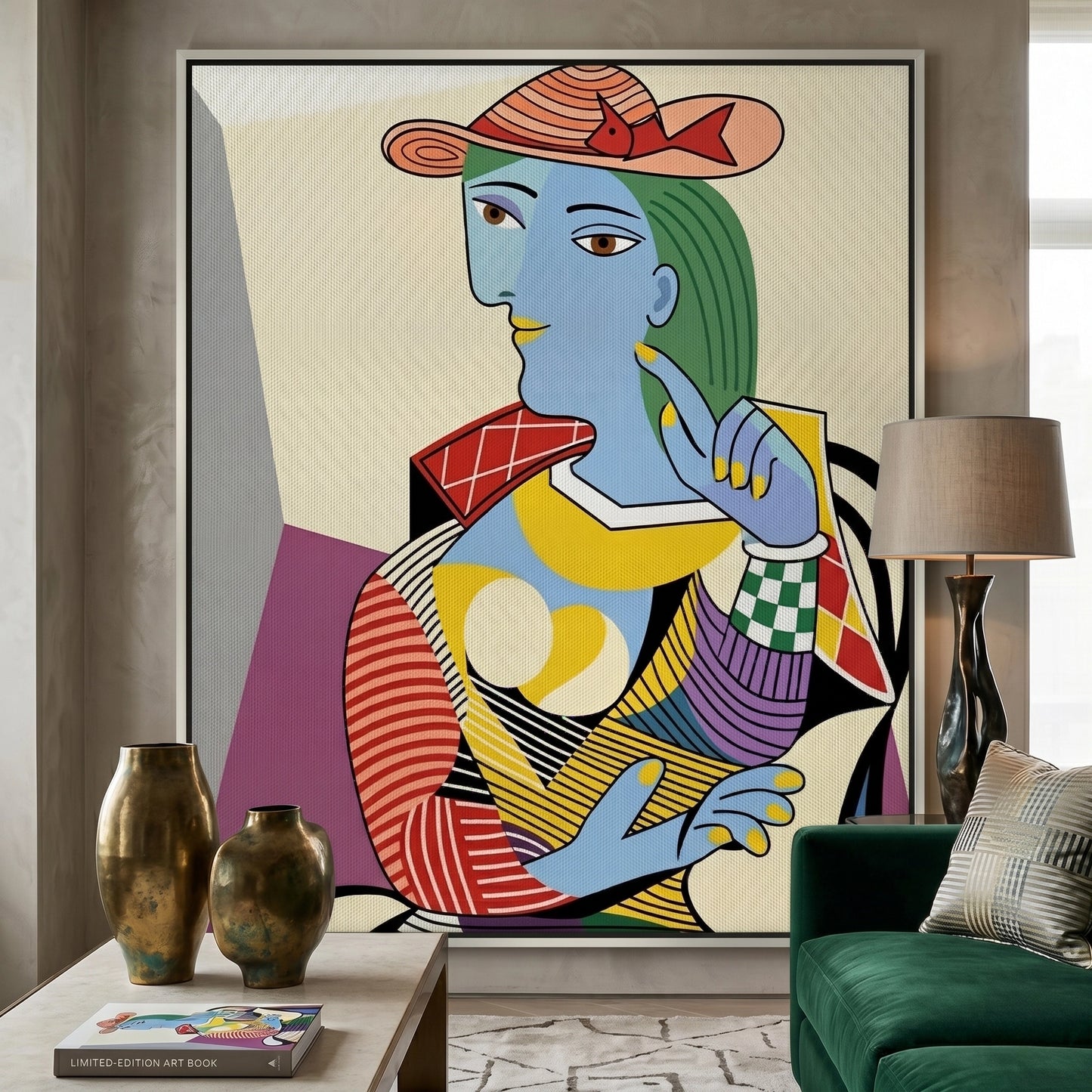 2Geometric Woman Figural - Canvas