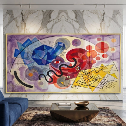 Vibrant Geometric Surrealism - Fine Art