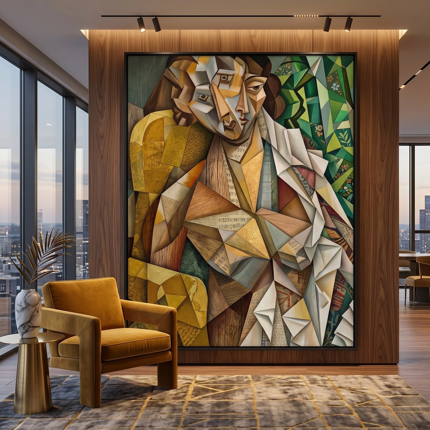 2Melodic Cubist Portrait - Canvas