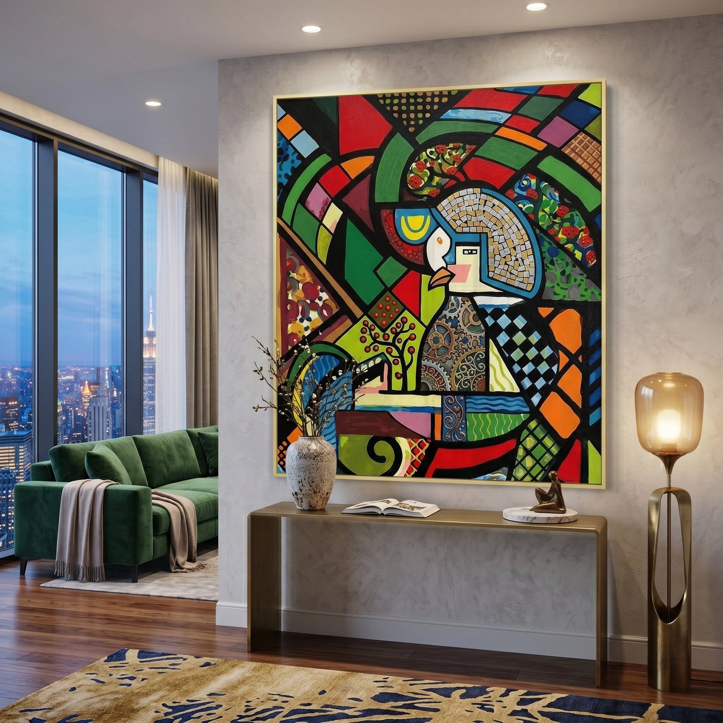 2Abstract Clockwork Bird - Fine Art