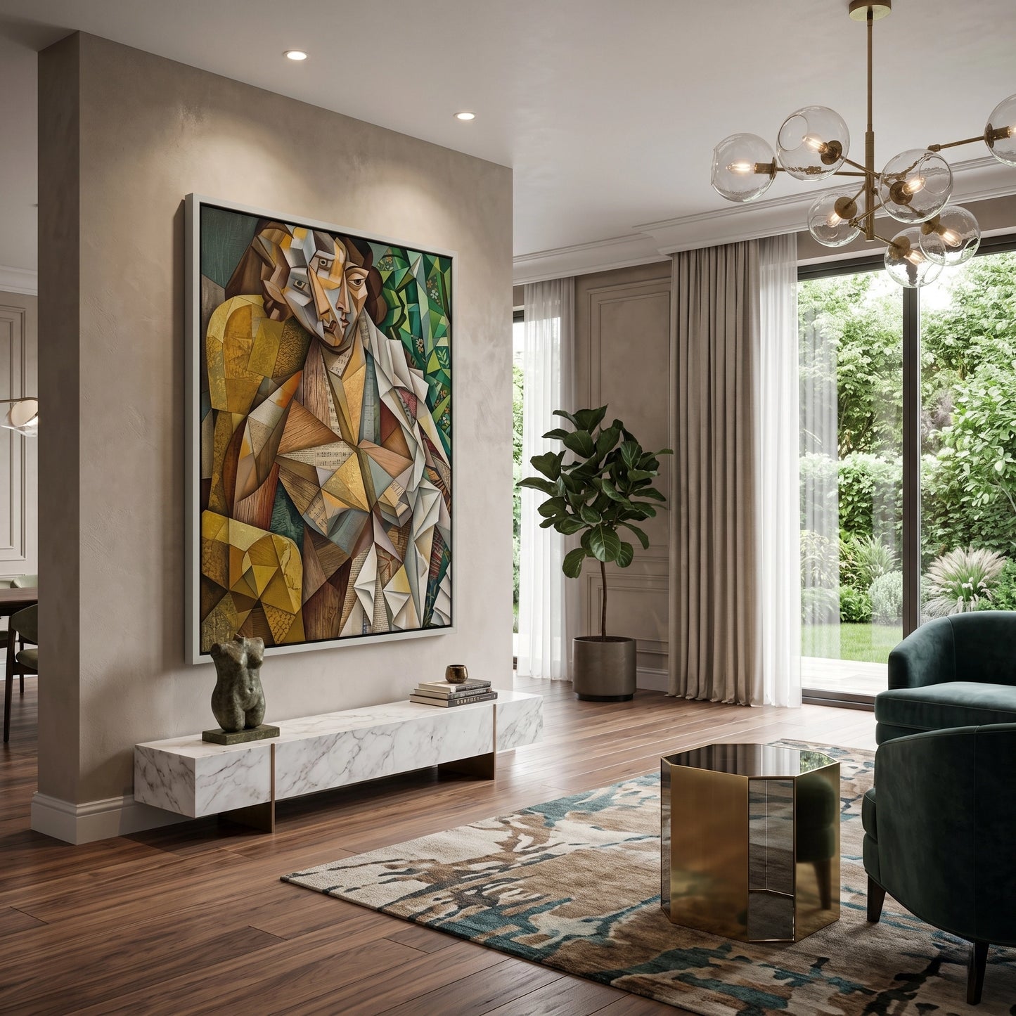 2Melodic Cubist Portrait - Canvas