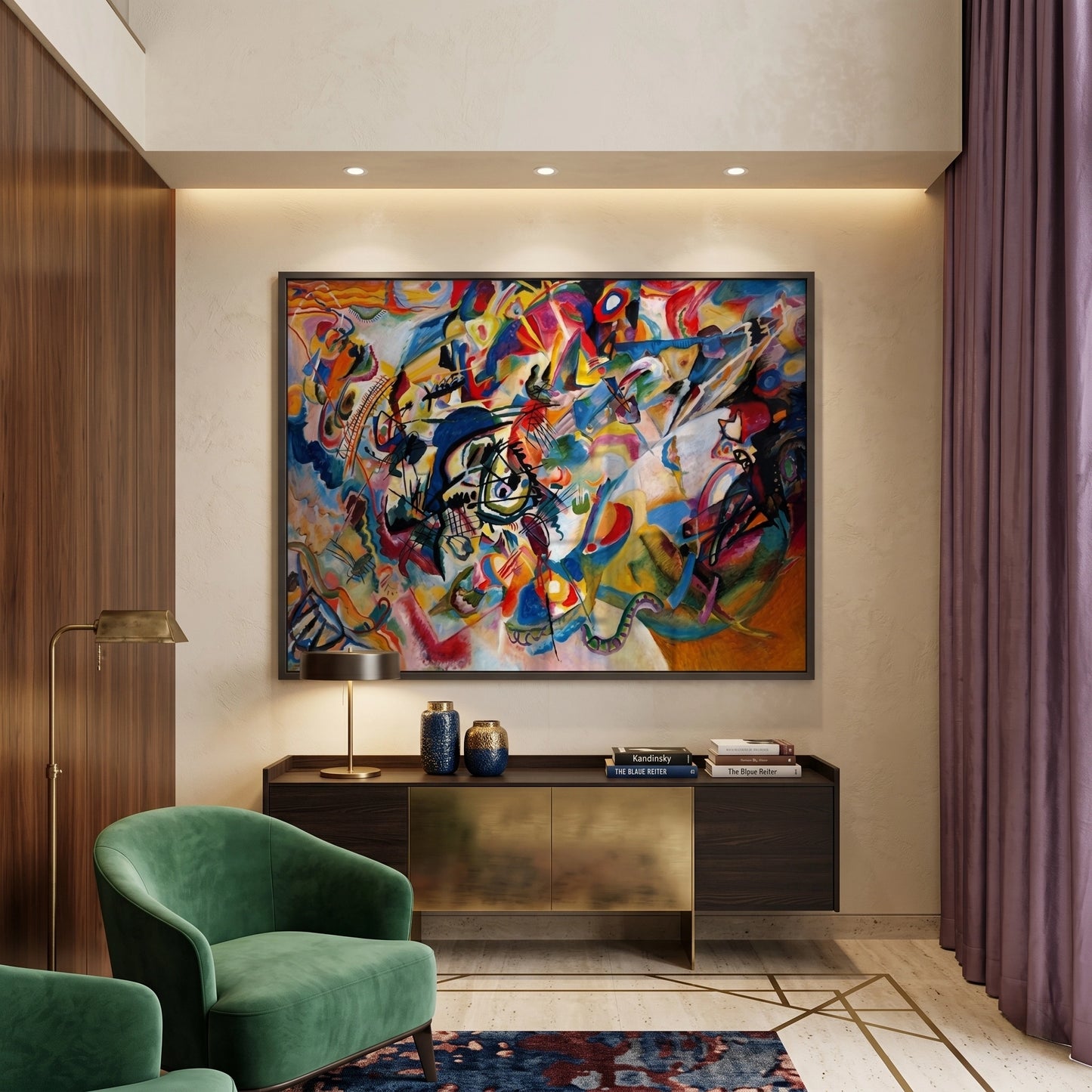 2Vibrant Abstract Expressionist - Fine Art