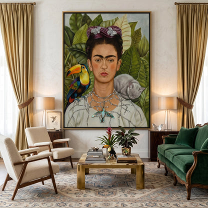 Frida Kahlo Modern Tribute - Canvas