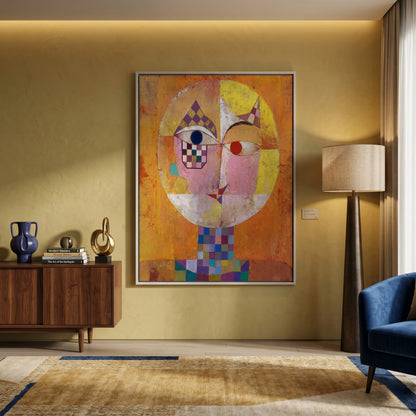 Geometric Harlequin Portrait - Canvas
