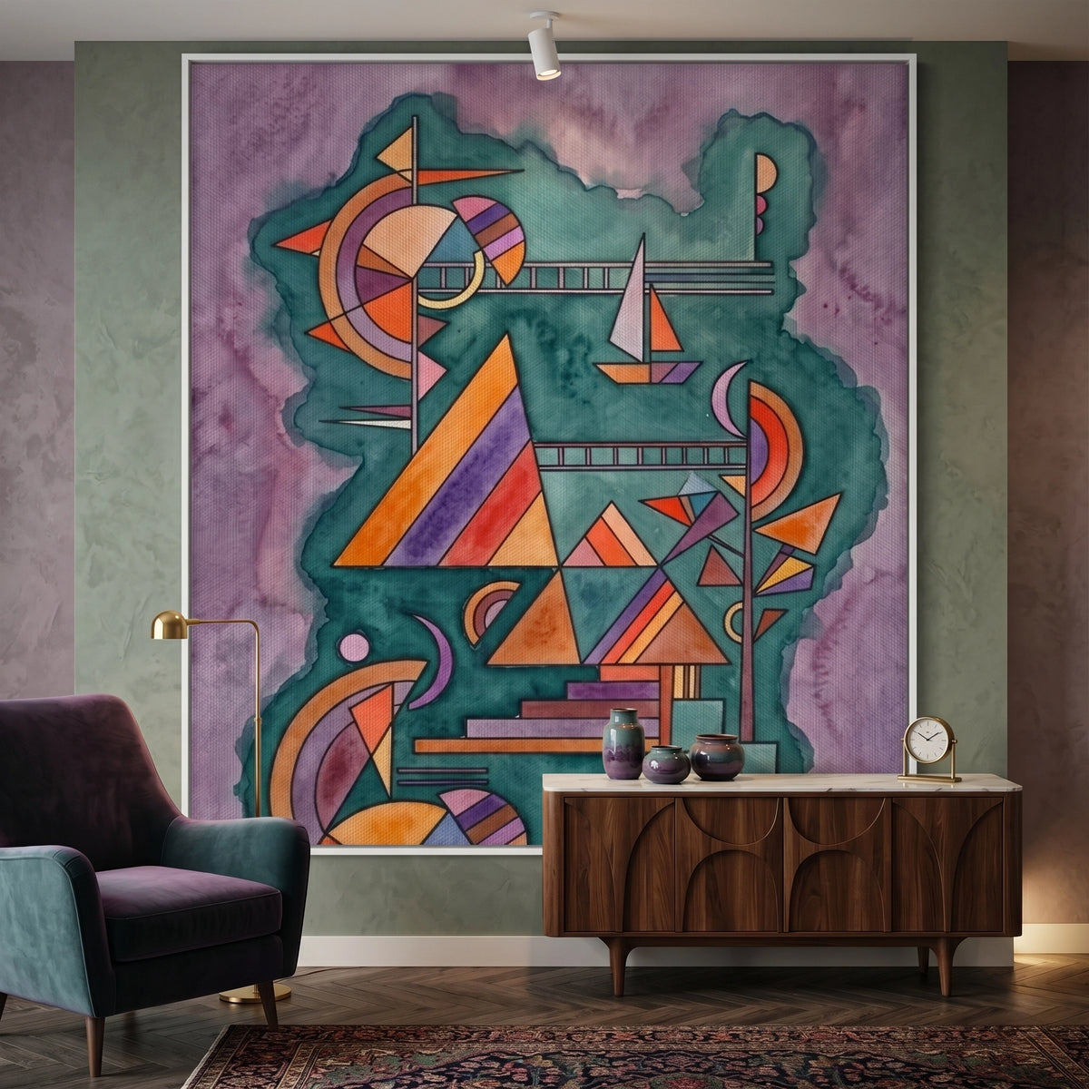 Geometric Dreamscape - Canvas