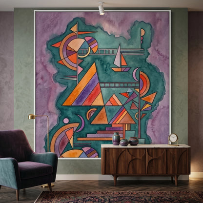 Geometric Dreamscape - Canvas