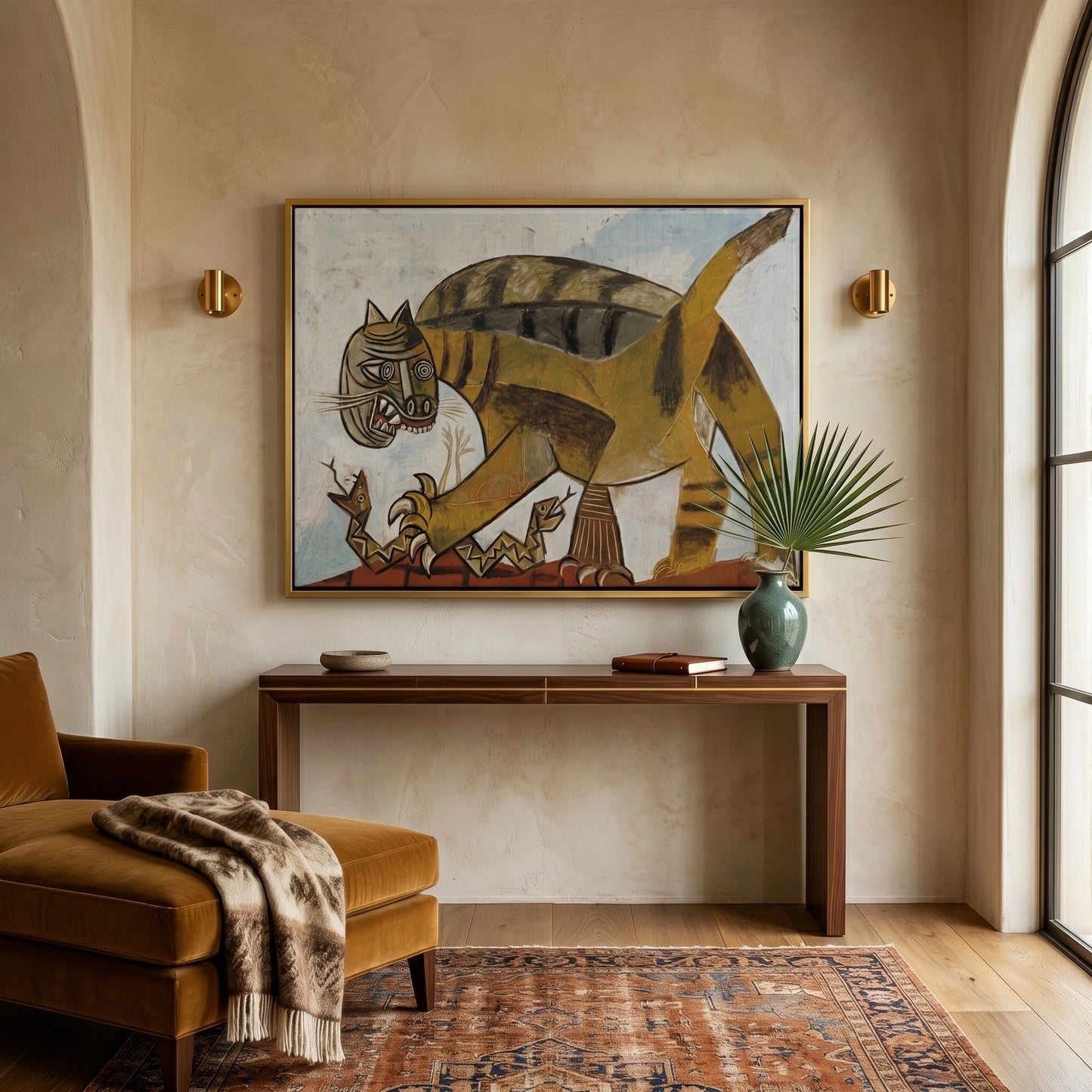2Abstract Tiger Hunt - Canvas