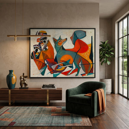 Fauvist Fox in Motion - Canvas