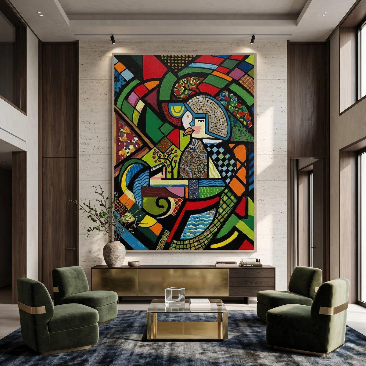 Abstract Clockwork Bird - Canvas