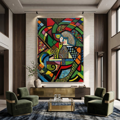 Abstract Clockwork Bird - Canvas