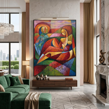 Modern Abstract Figures - Fine Art