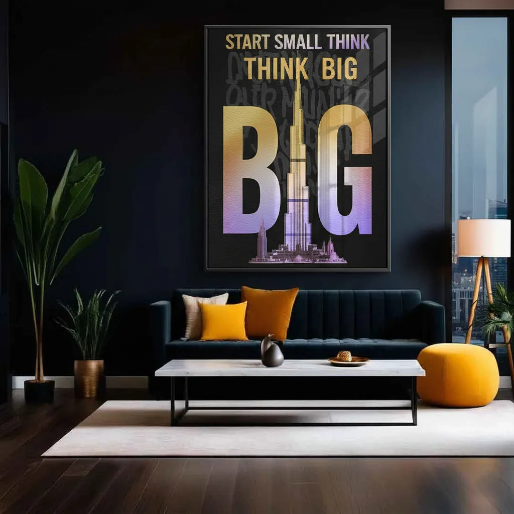 2Strat Small think Big - Fine Art