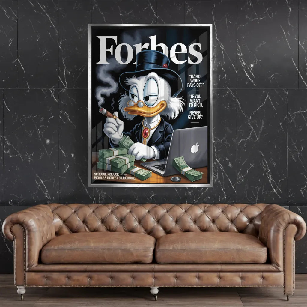 Forbes Scrooge McDuck - Fine Art - Jasmineart.ae