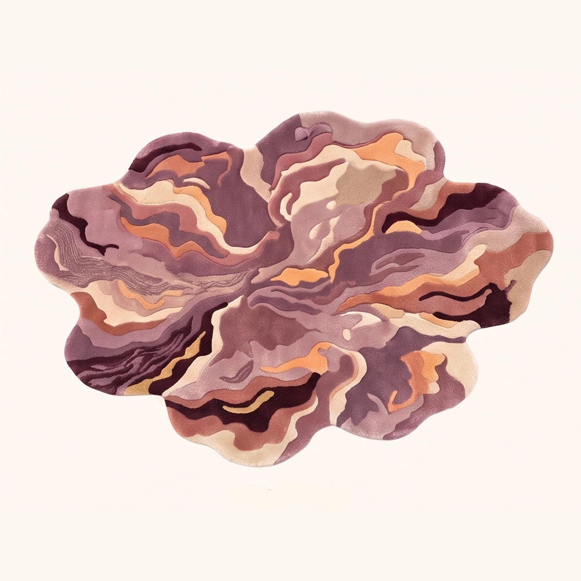Organic Contours – Contemporary Abstract – Dusty Rose