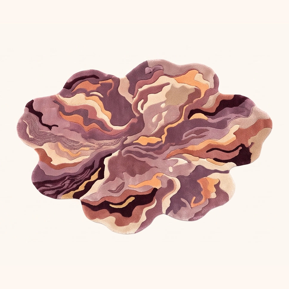 Organic Contours – Contemporary Abstract – Terracotta Blush