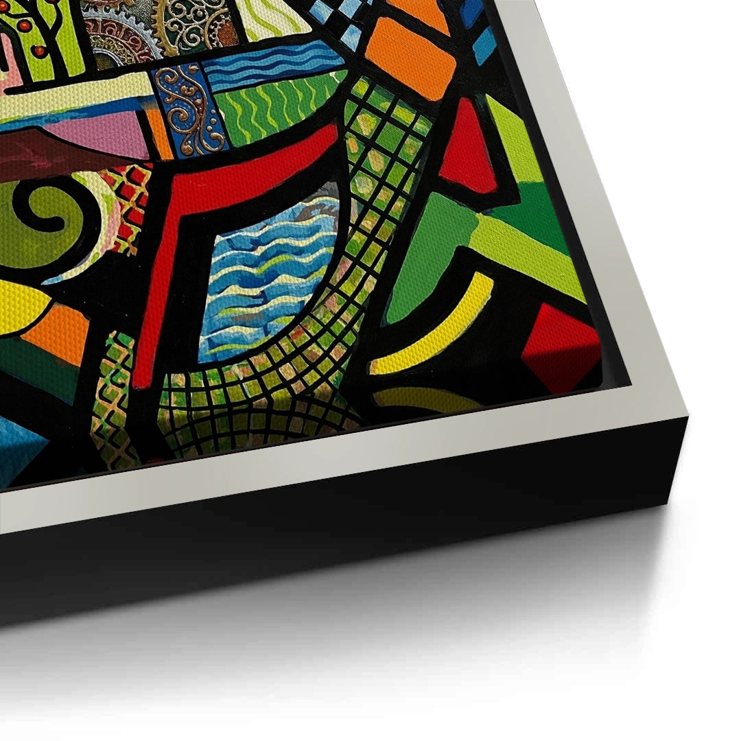2Abstract Clockwork Bird - Canvas