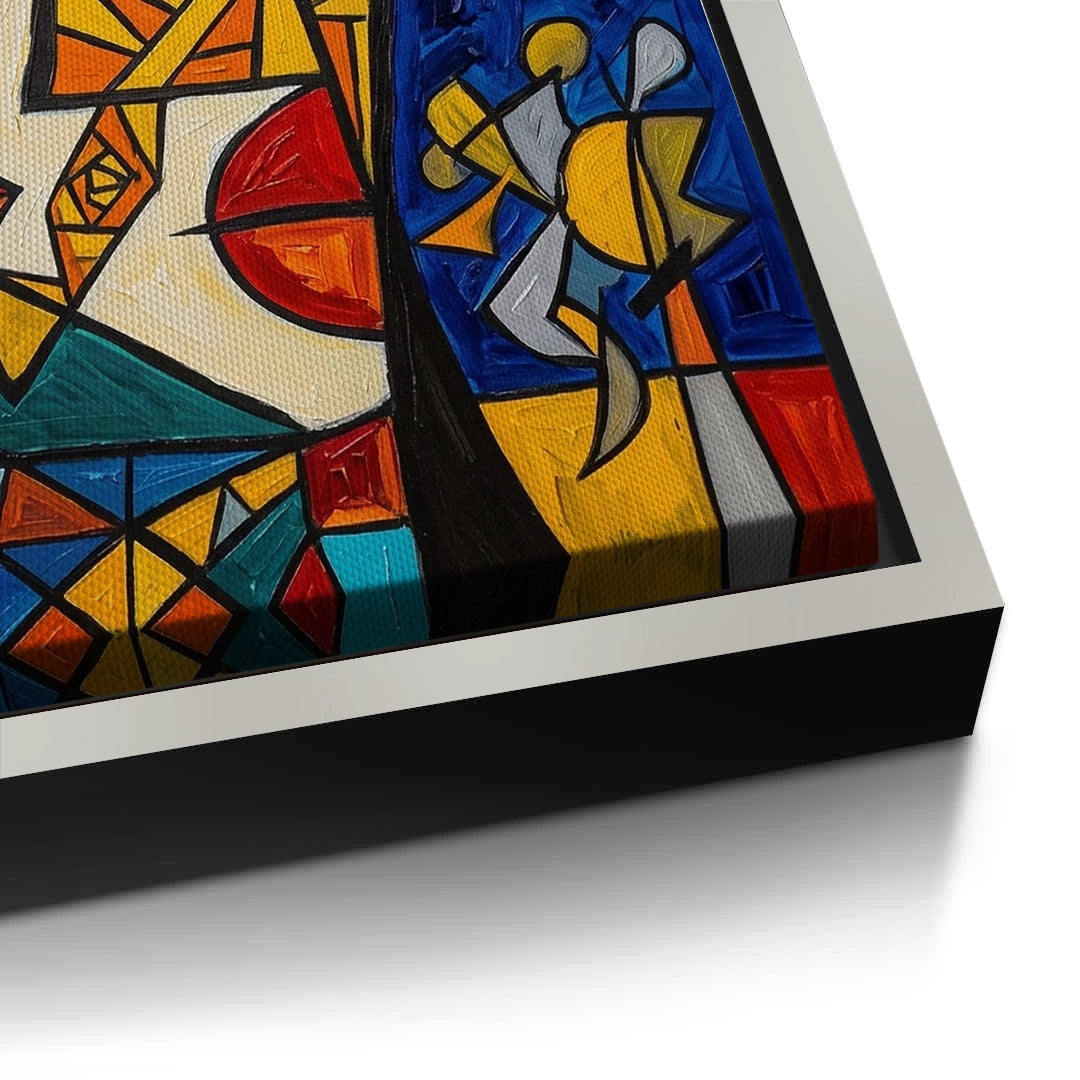 2Abstract Cubist Portrait - Canvas