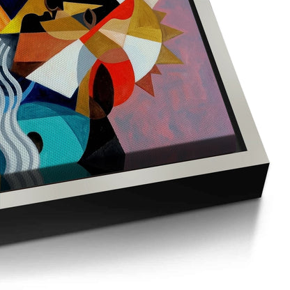 Cubist Sun Spirit - Canvas