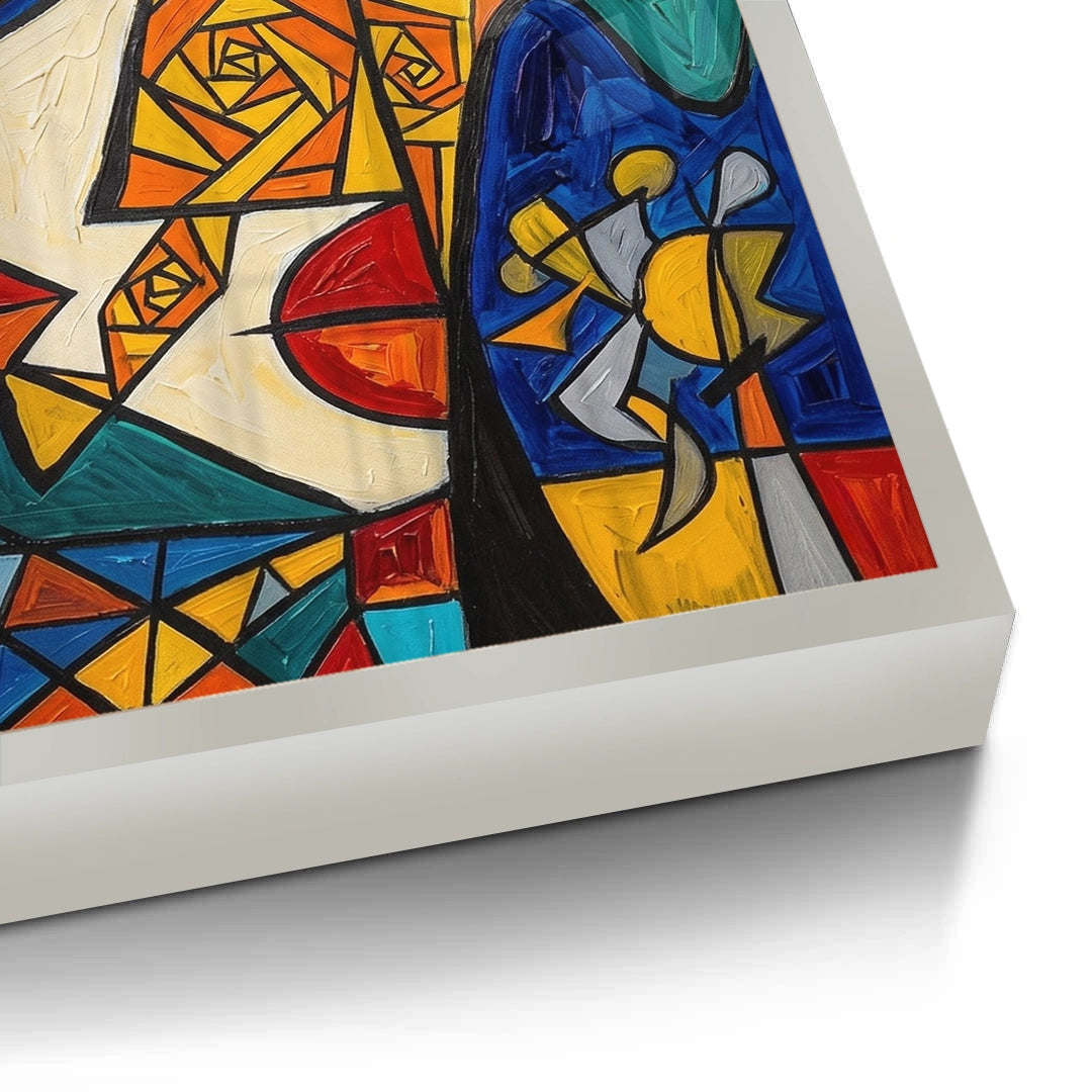 2Abstract Cubist Portrait - Fine Art