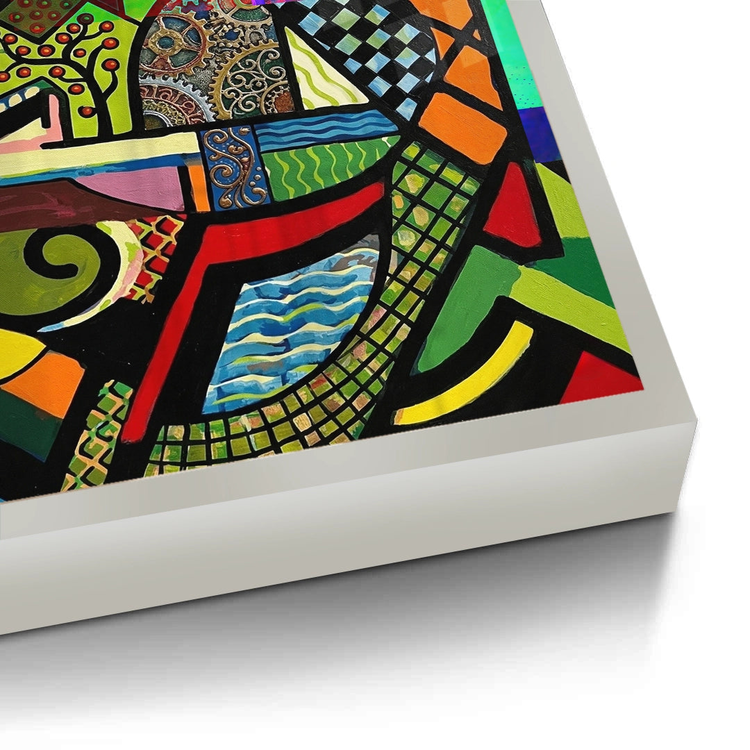 2Abstract Clockwork Bird - Fine Art