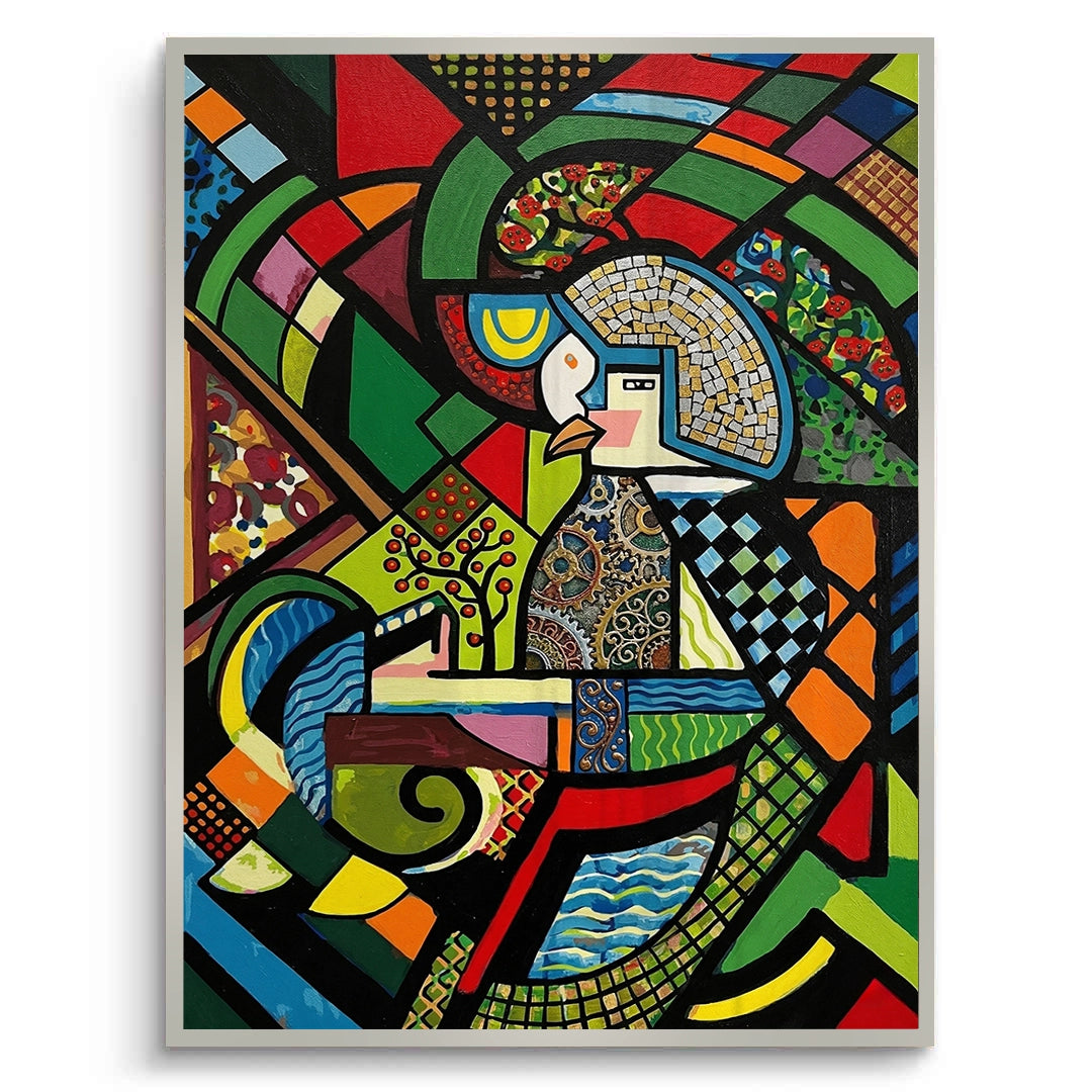 2Abstract Clockwork Bird - Fine Art
