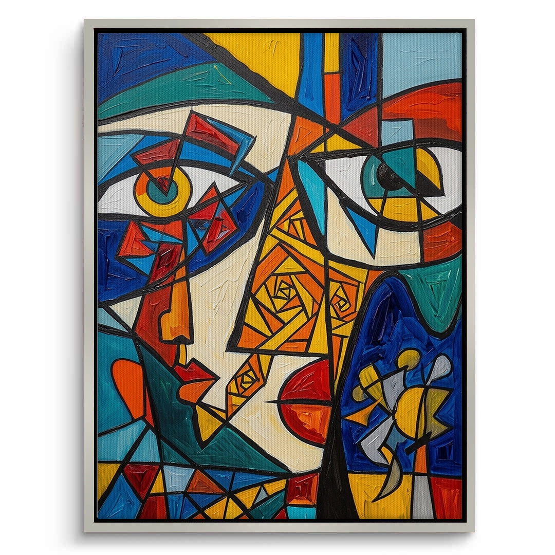 2Abstract Cubist Portrait - Canvas