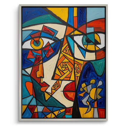 Abstract Cubist Portrait - Canvas