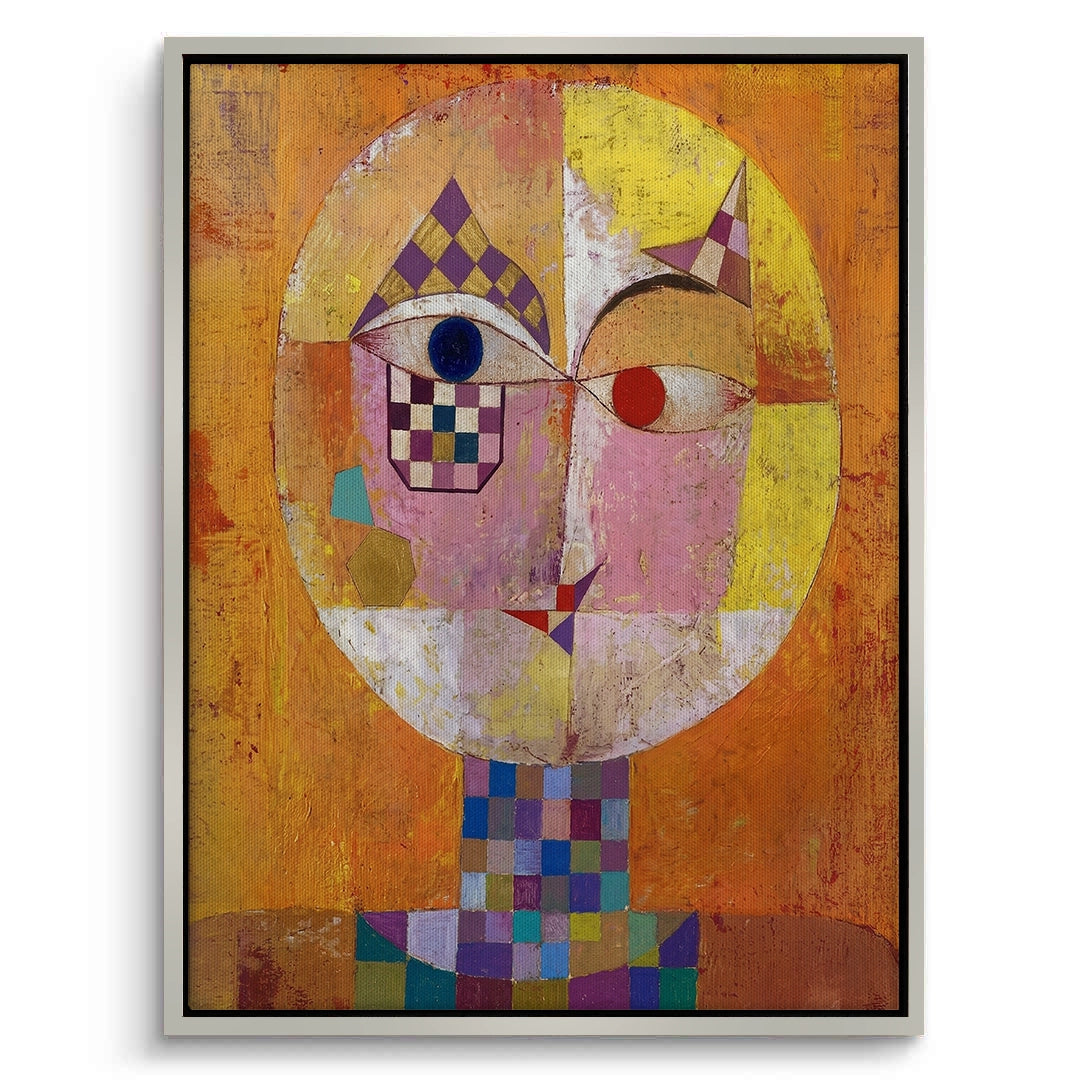 2Geometric Harlequin Portrait - Canvas