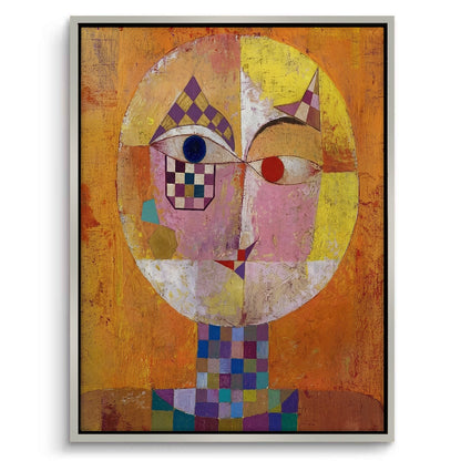 Geometric Harlequin Portrait - Canvas