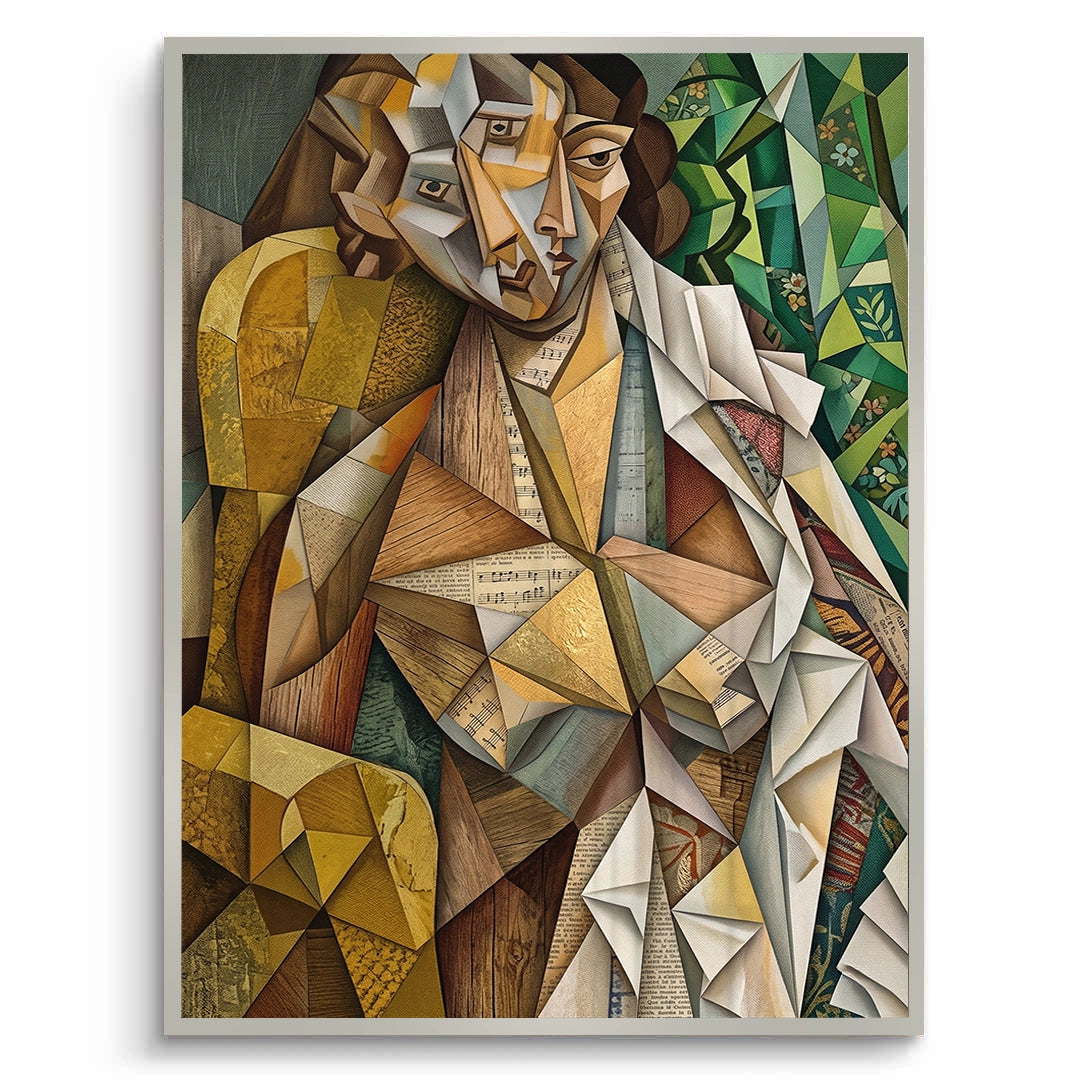 2Melodic Cubist Portrait - Fine Art