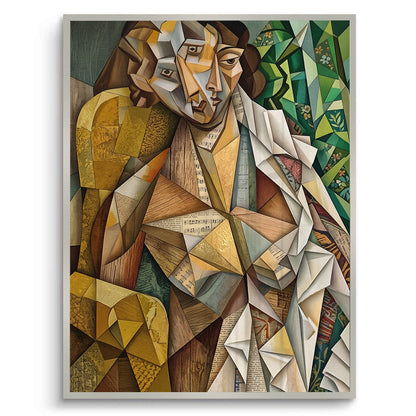 Melodic Cubist Portrait - Fine Art
