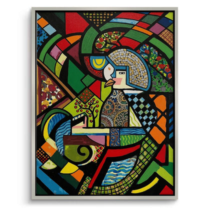 Abstract Clockwork Bird - Canvas