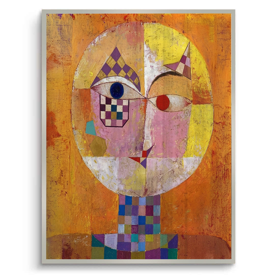 2Geometric Harlequin Portrait - Fine Art