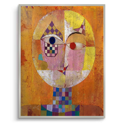 Geometric Harlequin Portrait - Fine Art